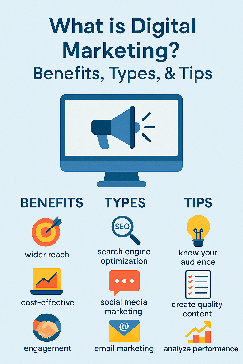 What is Digital Marketing? Benefits, Types, & Tips
